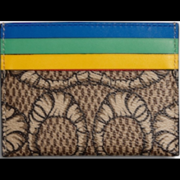 Coach X Michael B. Jordan Card Case In Mummified Signature NWT - Picture 2 of 2